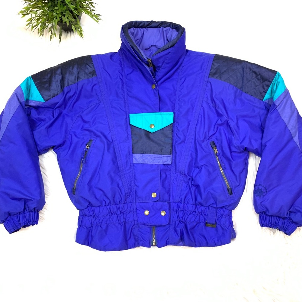 Vibrant Purple Ski & Snow Jacket for Women L Great Condition